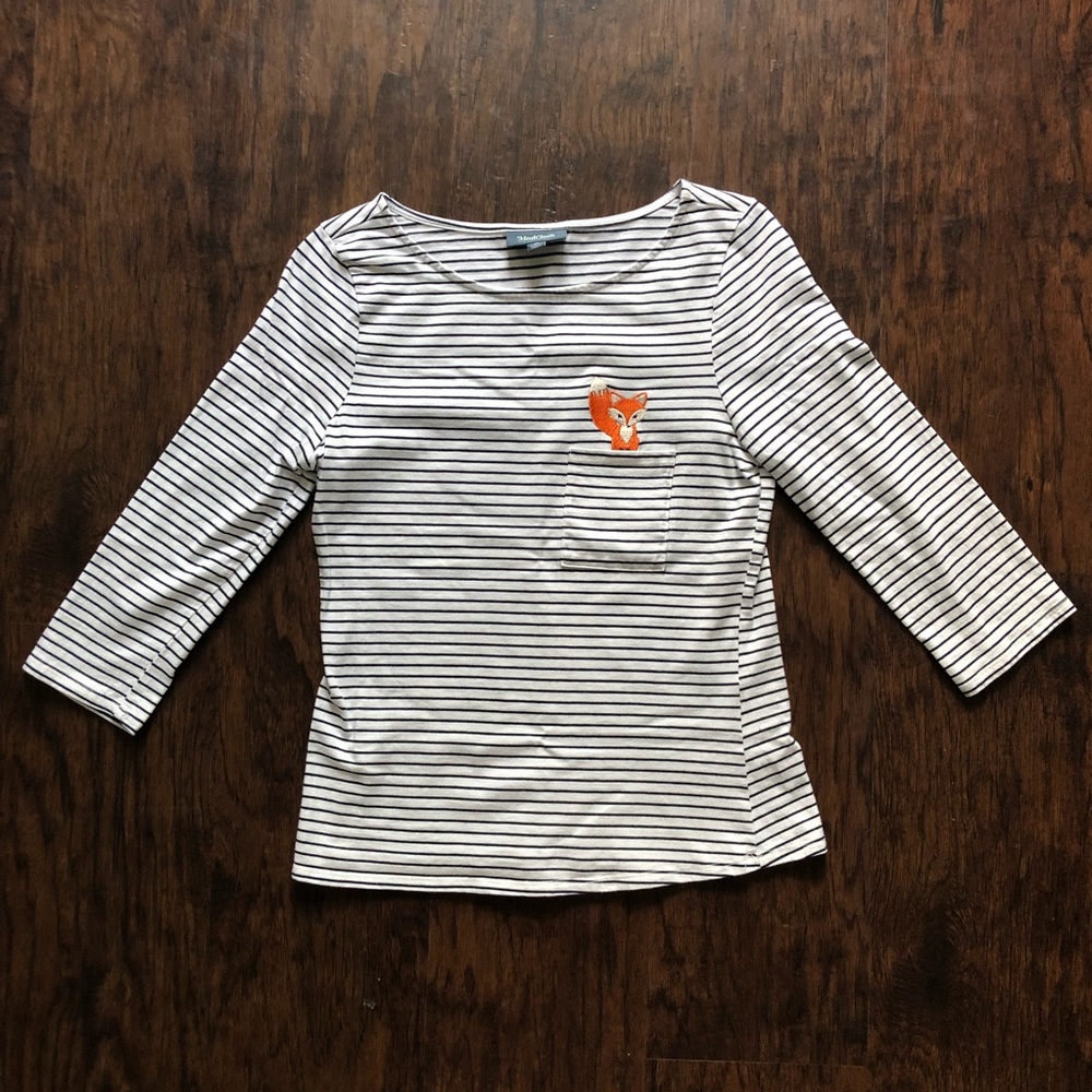 ModCloth Striped Fox Shirt